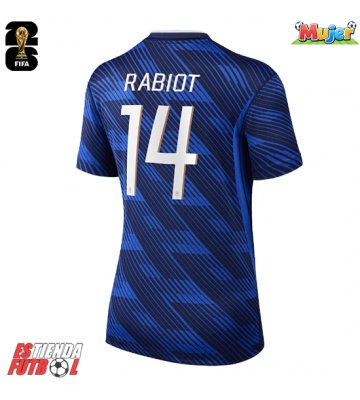 Francia Adrien Rabiot #14 Primera Equipación Mujer Mundial 2026 Manga Corta
